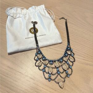 Rebekah Price Designs Blue and Silver Statement Necklace Necklace